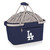 Los Angeles Dodgers Metro Basket Collapsible Cooler Tote (Navy Blue)