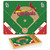 St. Louis Cardinals Baseball Diamond Icon Glass Top Cutting Board & Knife Set (Parawood & Bamboo)