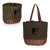 Baltimore Orioles Coronado Canvas and Willow Basket Tote (Khaki Green with Beige Accents)