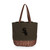 Chicago White Sox Coronado Canvas and Willow Basket Tote (Khaki Green with Beige Accents)