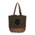 Minnesota Twins Coronado Canvas and Willow Basket Tote (Khaki Green with Beige Accents)