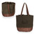 St. Louis Cardinals Coronado Canvas and Willow Basket Tote (Khaki Green with Beige Accents)