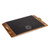 Chicago Cubs Covina Acacia and Slate Serving Tray (Acacia Wood & Slate Black with Gold Accents)