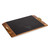 Cleveland Guardians Covina Acacia and Slate Serving Tray (Acacia Wood & Slate Black with Gold Accents)