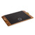 Milwaukee Brewers Covina Acacia and Slate Serving Tray (Acacia Wood & Slate Black with Gold Accents)