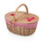 Los Angeles Angels Country Picnic Basket (Red & White Gingham Pattern)