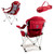 Boston Red Sox Reclining Camp Chair (Dark Red)