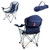 Boston Red Sox Reclining Camp Chair (Navy Blue with Gray Accents)