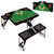 Baltimore Orioles Baseball Diamond Picnic Table Portable Folding Table with Seats (Black)