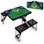 Detroit Tigers Baseball Diamond Picnic Table Portable Folding Table with Seats (Black)