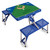 Kansas City Royals Baseball Diamond Picnic Table Portable Folding Table with Seats (Royal Blue)