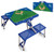Kansas City Royals Baseball Diamond Picnic Table Portable Folding Table with Seats (Royal Blue)