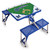 Milwaukee Brewers Baseball Diamond Picnic Table Portable Folding Table with Seats (Royal Blue)