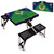 Minnesota Twins Baseball Diamond Picnic Table Portable Folding Table with Seats (Black)