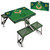Oakland Athletics Baseball Diamond Picnic Table Portable Folding Table with Seats (Hunter Green)