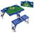 Tampa Bay Rays Baseball Diamond Picnic Table Portable Folding Table with Seats (Royal Blue)