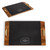 Montreal Canadiens Covina Acacia and Slate Serving Tray, (Acacia Wood & Slate Black with Gold Accents)