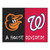 MLB House Divided - Orioles / Nationals House Divided Mat 33.75"x42.5"
