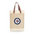 Winnipeg Jets Pinot Jute 2 Bottle Insulated Wine Bag, (Beige)