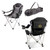 Boston Bruins Reclining Camp Chair, (Black with Gray Accents)