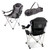 Los Angeles Kings Reclining Camp Chair, (Black with Gray Accents)