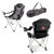 New Jersey Devils Reclining Camp Chair, (Black with Gray Accents)