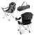 Philadelphia Flyers Reclining Camp Chair, (Black with Gray Accents)