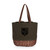 Los Angeles Kings Coronado Canvas and Willow Basket Tote, (Khaki Green with Beige Accents)