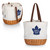 Toronto Maple Leafs Coronado Canvas and Willow Basket Tote, (Beige Canvas)