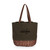 Washington Capitals Coronado Canvas and Willow Basket Tote, (Khaki Green with Beige Accents)