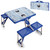 Buffalo Sabres Hockey Rink Picnic Table Portable Folding Table with Seats, (Royal Blue)