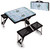 Dallas Stars Hockey Rink Picnic Table Portable Folding Table with Seats, (Black)