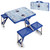 Edmonton Oilers Hockey Rink Picnic Table Portable Folding Table with Seats, (Royal Blue)