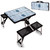 Seattle Kraken Hockey Rink Picnic Table Portable Folding Table with Seats, (Black)