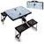 St Louis Blues Hockey Rink Picnic Table Portable Folding Table with Seats, (Black)