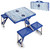 Toronto Maple Leafs Hockey Rink Picnic Table Portable Folding Table with Seats, (Royal Blue)