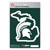 Michigan State Spartans State Shape Decal "Spartan Helmet" Logo / Shape of Michigan