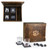 Clemson Tigers Whiskey Box Gift Set, (Oak Wood)