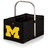 Michigan Wolverines Urban Basket Collapsible Tote, (Black)