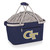 Georgia Tech Yellow Jackets Metro Basket Collapsible Cooler Tote, (Navy Blue)