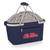 Ole Miss Rebels Metro Basket Collapsible Cooler Tote, (Navy Blue)
