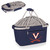 Virginia Cavaliers Metro Basket Collapsible Cooler Tote, (Navy Blue)