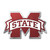 Mississippi State University - Mississippi State Bulldogs Embossed Color Emblem M State Primary Logo Maroon