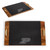 Purdue Boilermakers Covina Acacia and Slate Serving Tray, (Acacia Wood & Slate Black with Gold Accents)