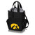 Iowa Hawkeyes Activo Cooler Tote Bag, (Black with Gray Accents)