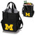 Michigan Wolverines Activo Cooler Tote Bag, (Black with Gray Accents)
