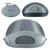 TCU Horned Frogs Manta Portable Beach Tent, (Gray with Black Accents)