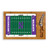 Northwestern Wildcats Football Field Icon Glass Top Cutting Board & Knife Set, (Parawood & Bamboo)