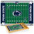 Penn State Nittany Lions Football Field Icon Glass Top Cutting Board & Knife Set, (Parawood & Bamboo)