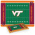 Virginia Tech Hokies Football Field Icon Glass Top Cutting Board & Knife Set, (Parawood & Bamboo)